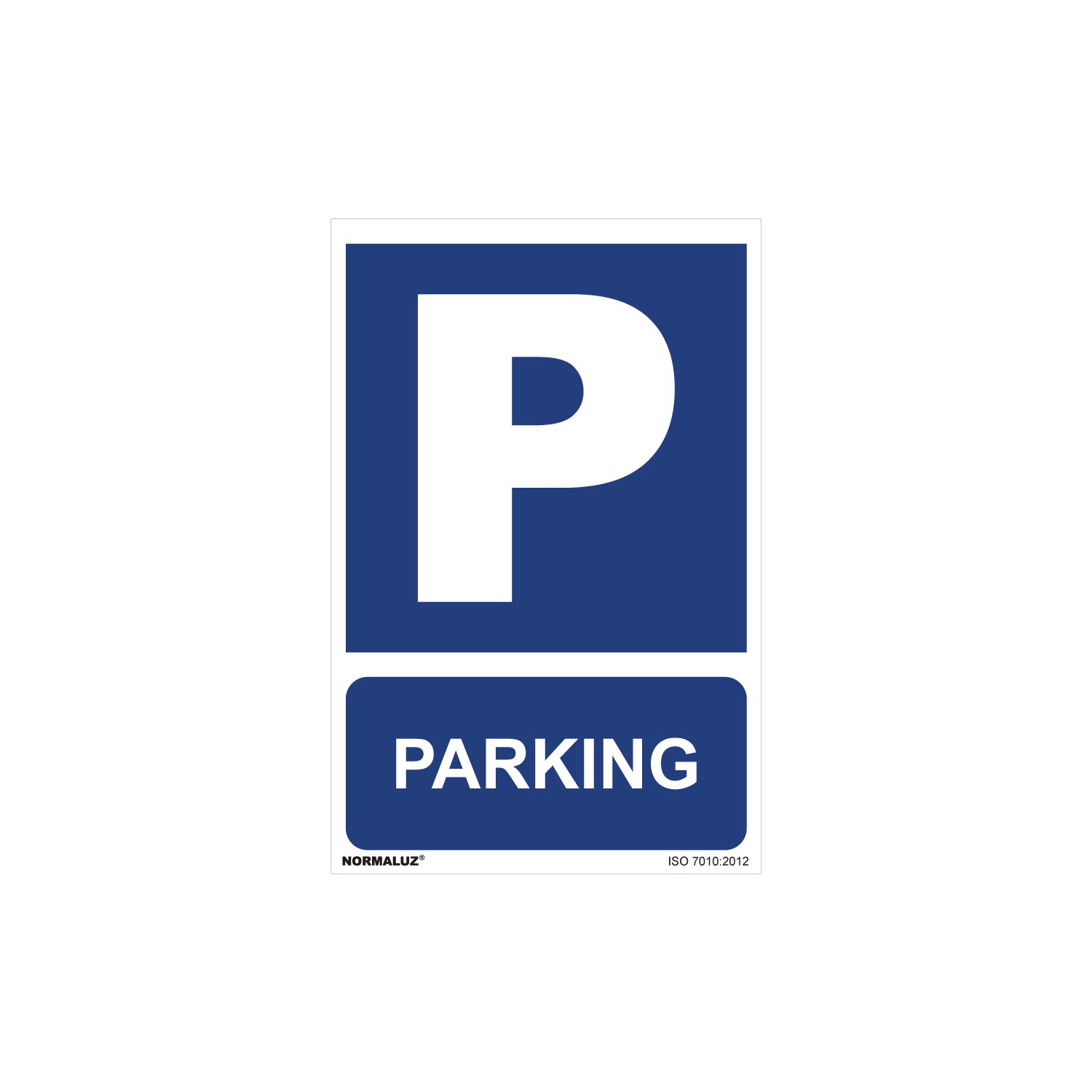 Cartel "parking" (pvc 0,7mm) 30x40cm normaluz