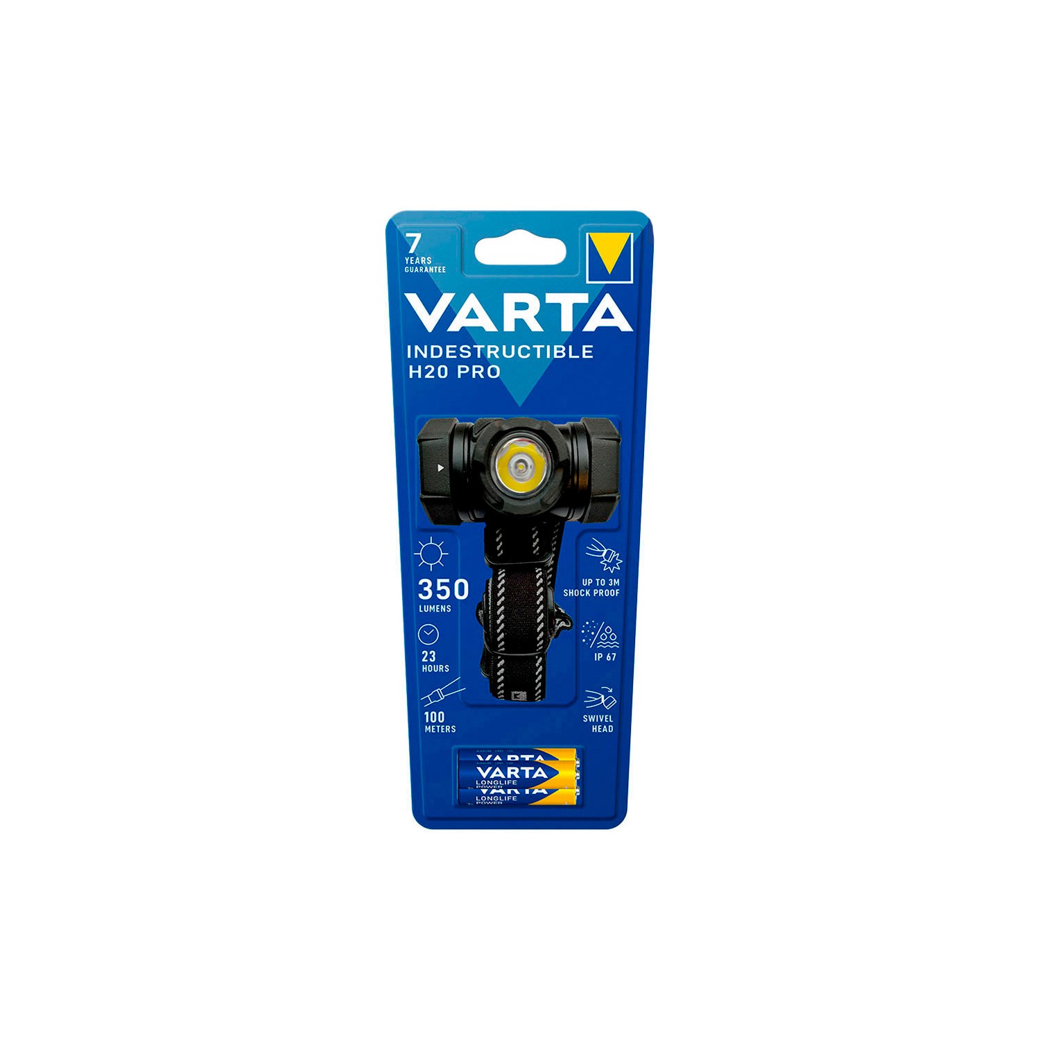 Linterna frontal indestructible h20 varta