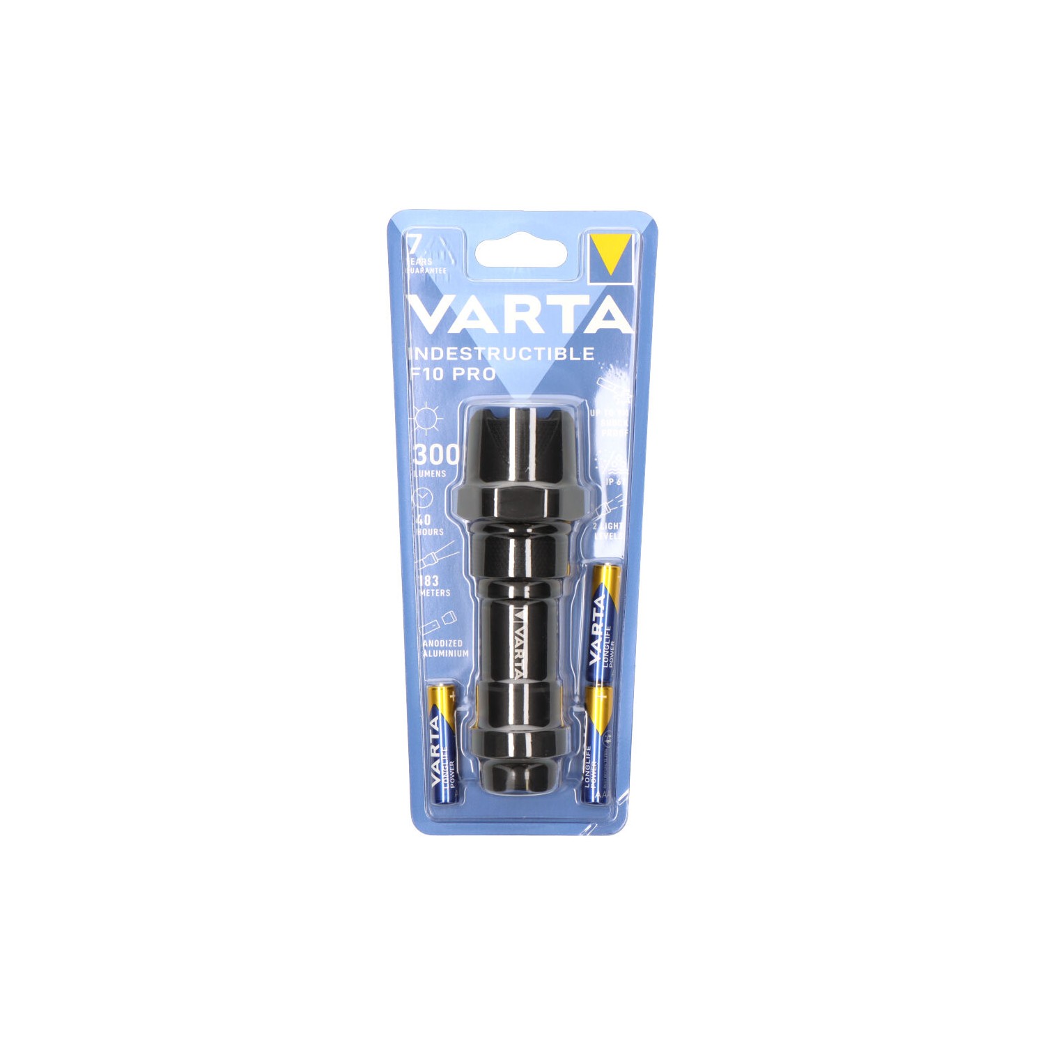 Linterna indestructible f10 pro varta