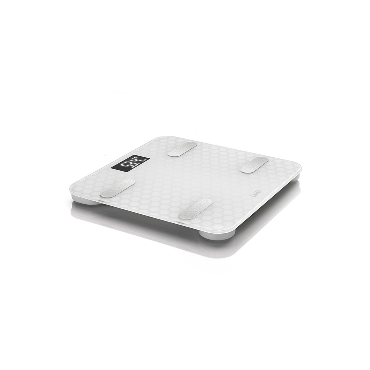 Bascula bluetooth y calculo de la composición corporal smart color blanco 180kg ps7011 laica