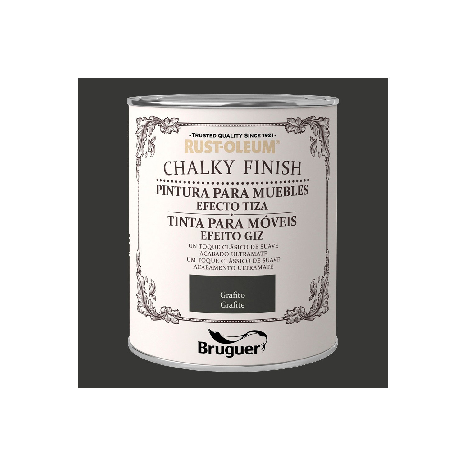 Rust-oleum chalky finish muebles grafito 0,750l 5397533 bruguer