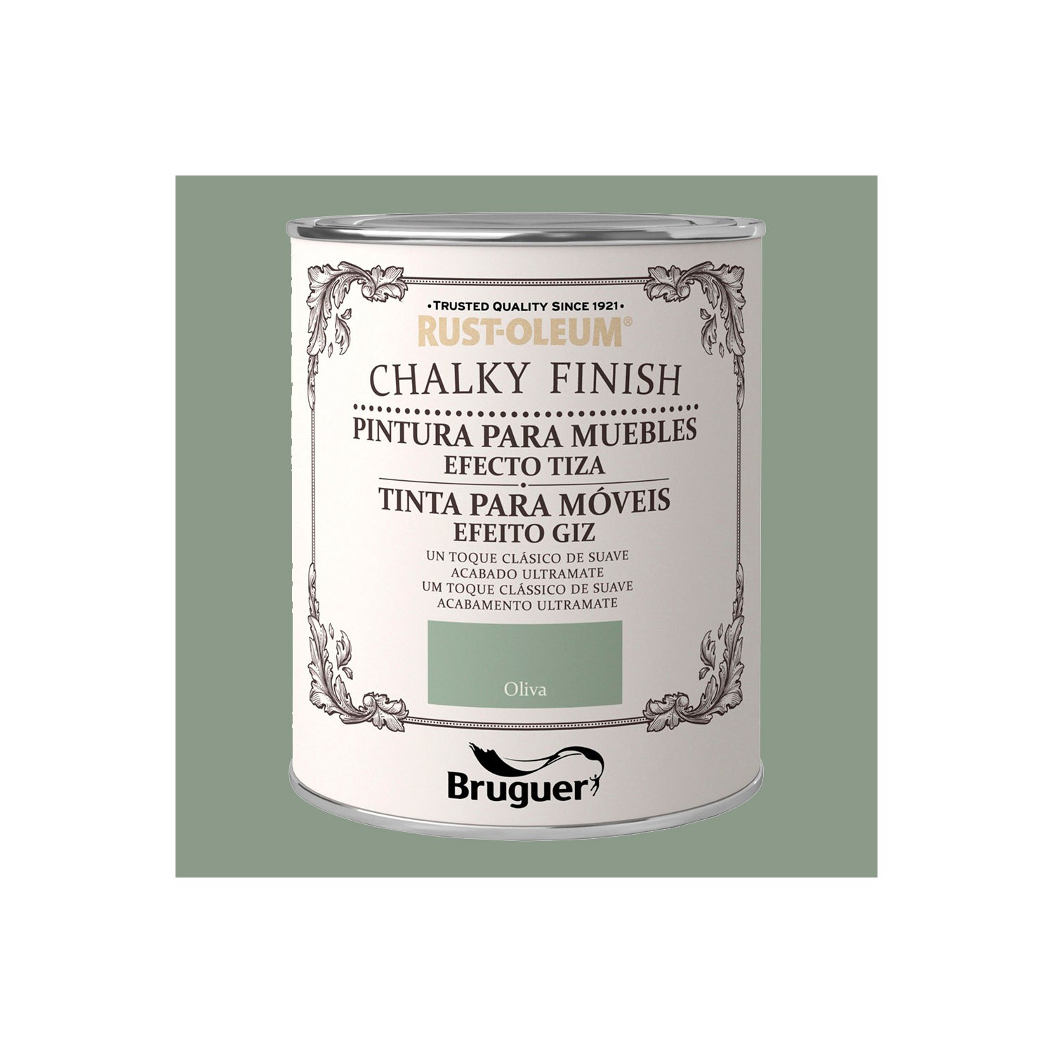 Rust-oleum chalky finish muebles oliva 0,750l 5397527 bruguer