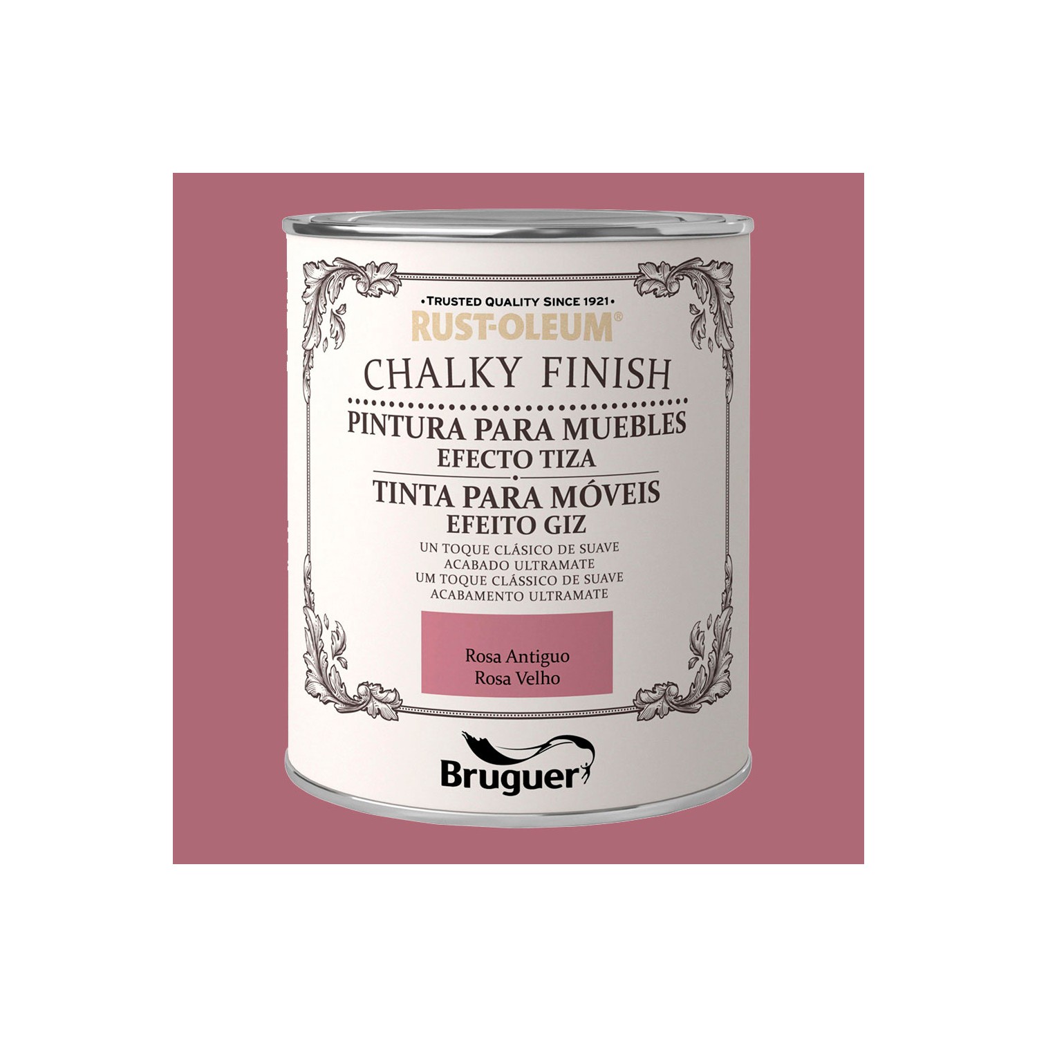 Rust-oleum chalky finish muebles rosa antiguo 0,750l 5397541 bruguer