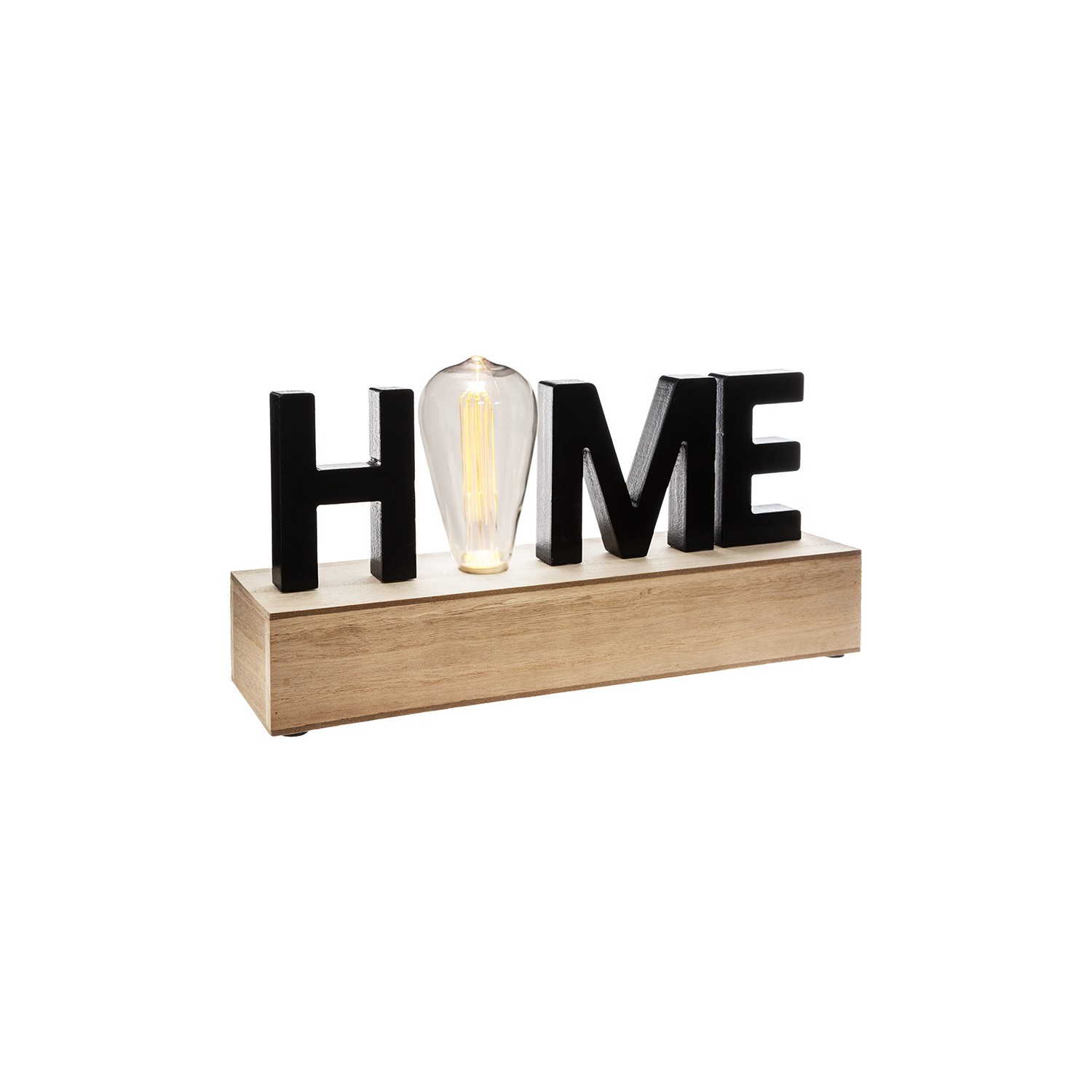 Figura led 'home' 34x16x8cm e27 a pilas