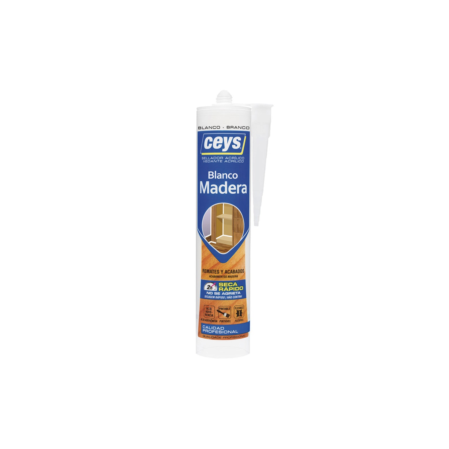 Ceys sellador madera blanco cart 505791