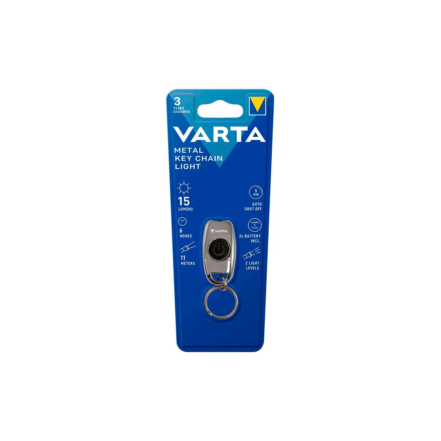 Linterna llavero varta metal key chain light