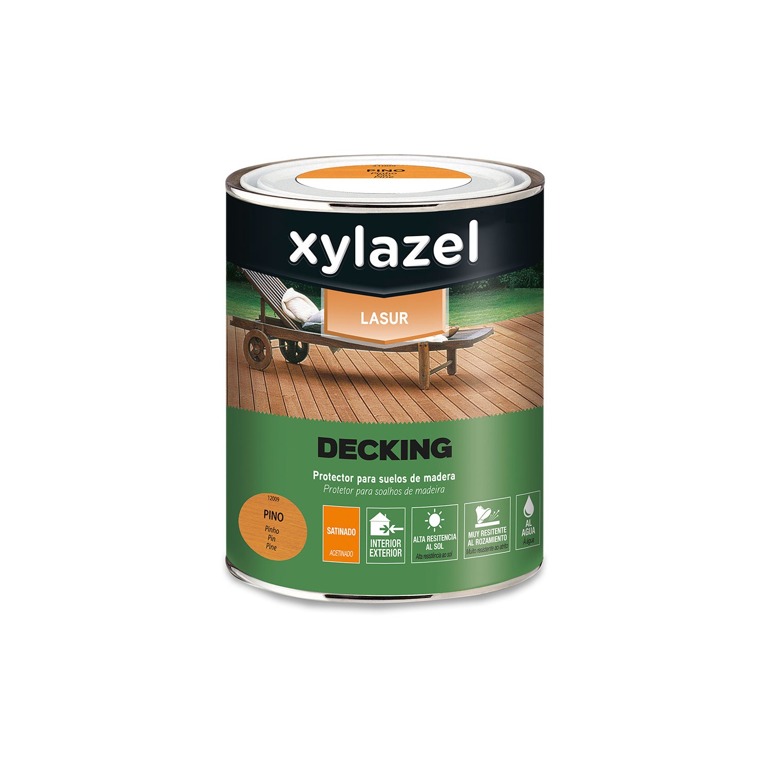 Xylazel protector de suelos de madera al agua de larga duración decking pino 0,750l