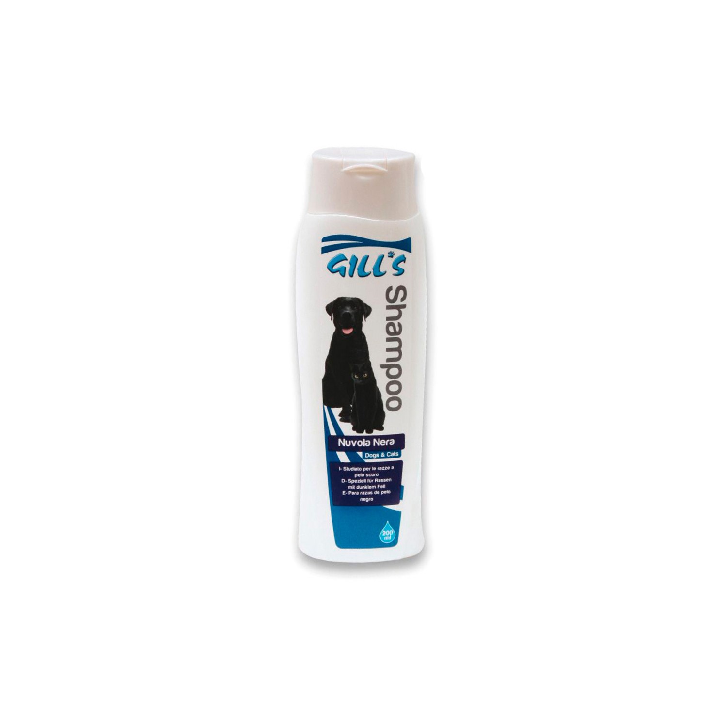 Champu para mascotas gill's pelo negro 200ml