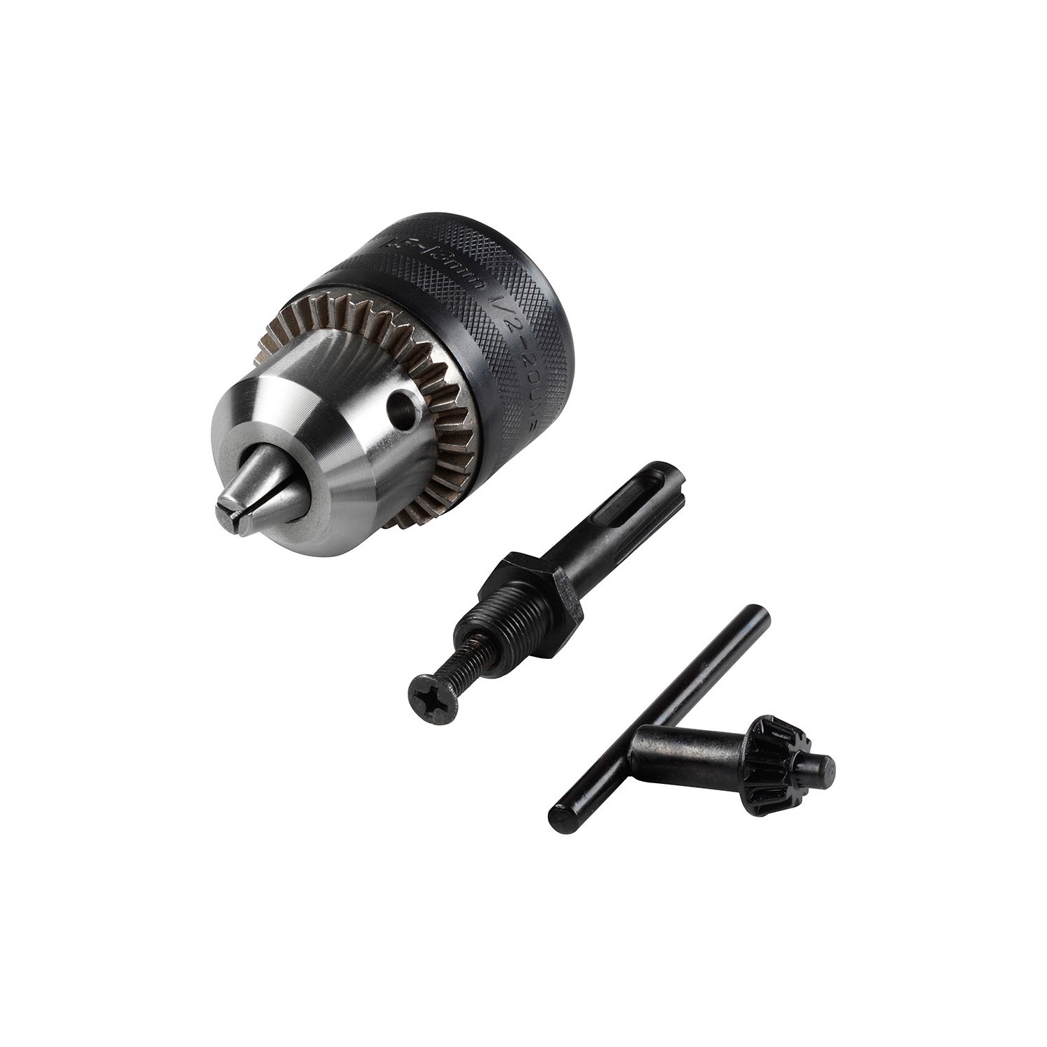 Set sds-plus: portabrocas 1,5-13mm, llave portabrocas s 2 a y adaptador portabrocas.2649000 wolfcraft