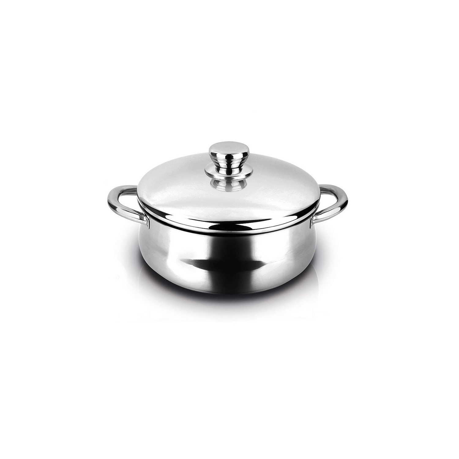 Cacerola de acero inoxidable silverinox + tapa 18/10 fagor ø20x9cm