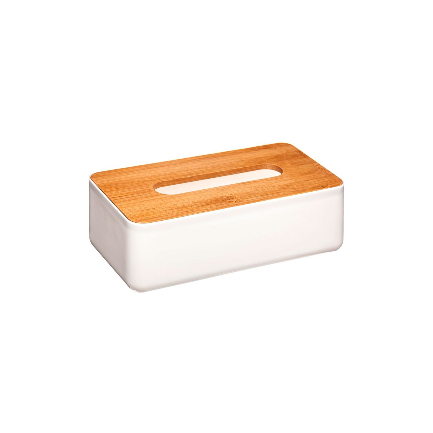 Caja de pañuelos de baño bambu-blanco colección 'baltik'