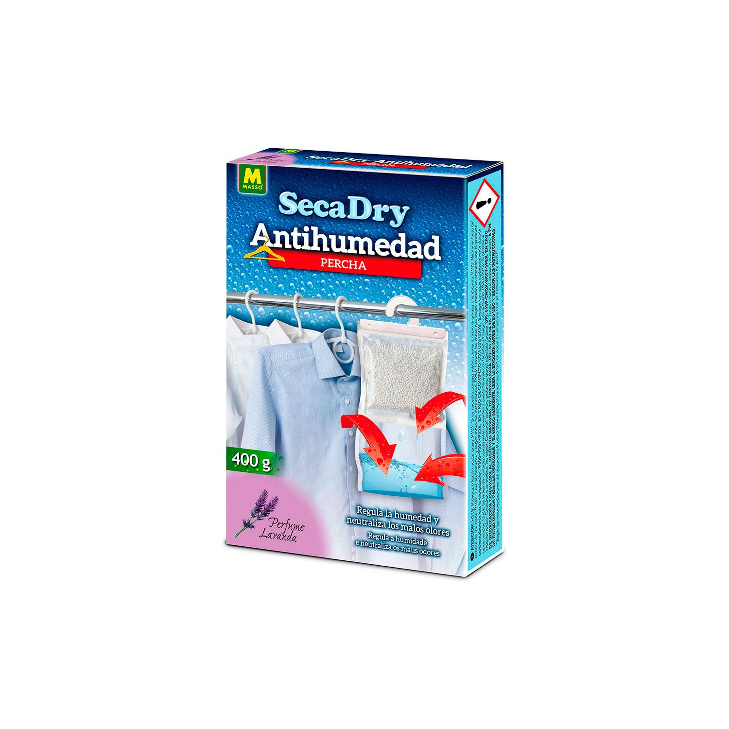 Secadry percha antihumedad 400 g 231645 massó