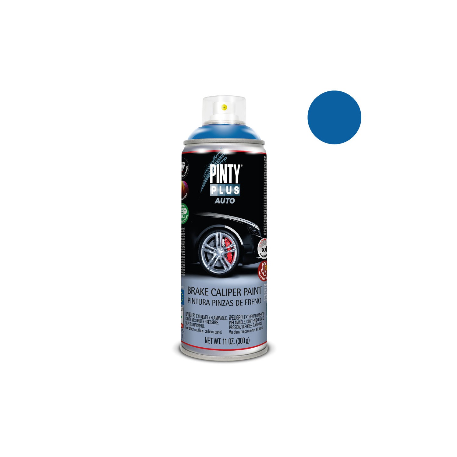 Pintura en spray pintyplus auto 520cc pinzas freno pf118 azul