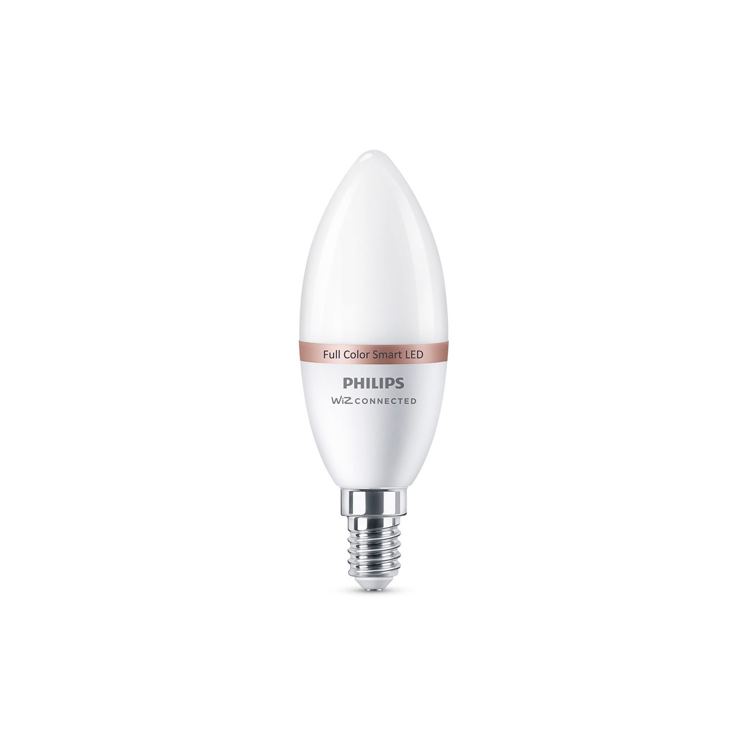 Bombilla led vela e14 4,9w 2.700k-6.500k 470lm wifi philips wiz