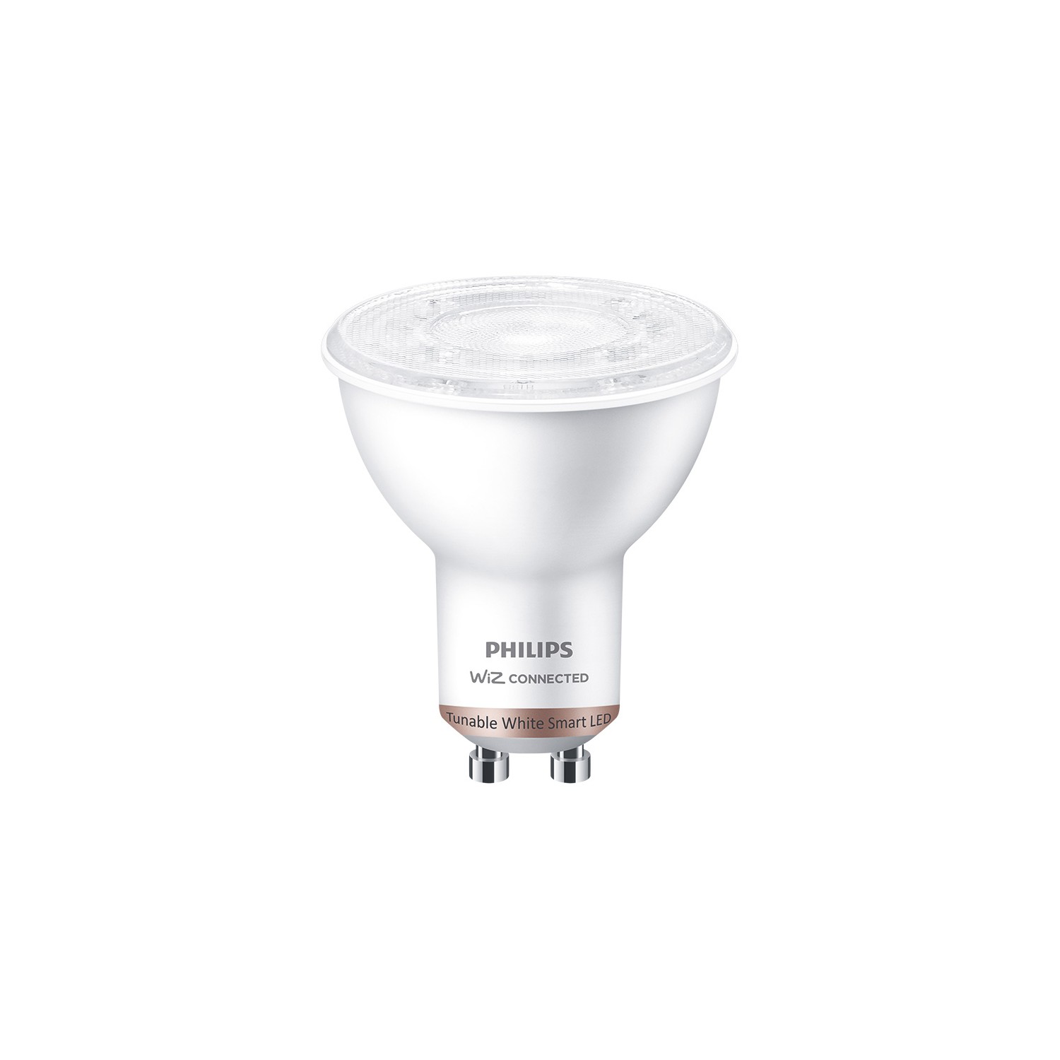 Bombilla led gu10 4,7w 2.700k-6.500k 345lm wifi philips wiz