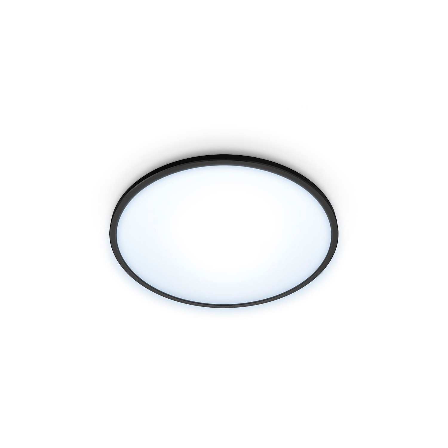 Plafon led inteligente wi-fi 16w 1500lm ø292mm marco negro wiz