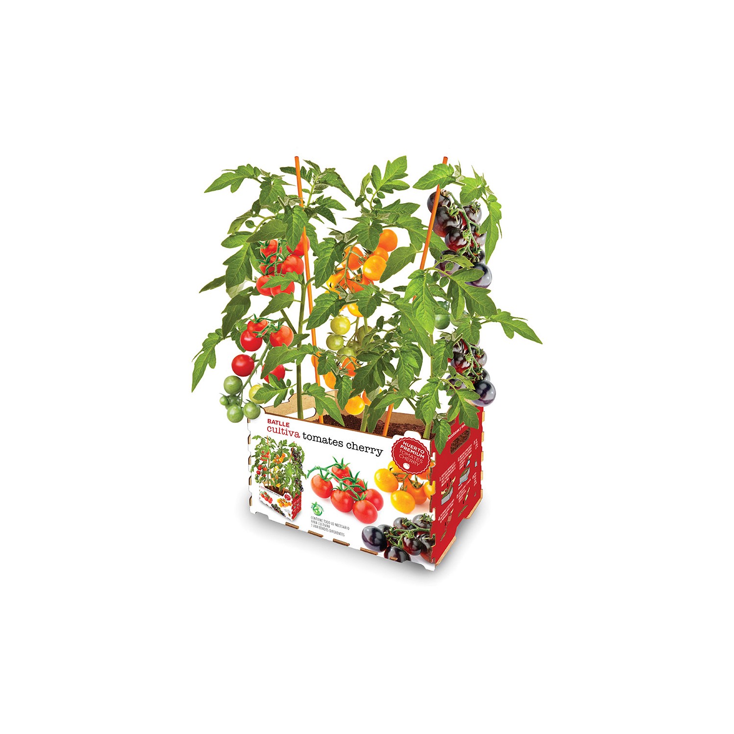 Caja con tomates de colores batlle