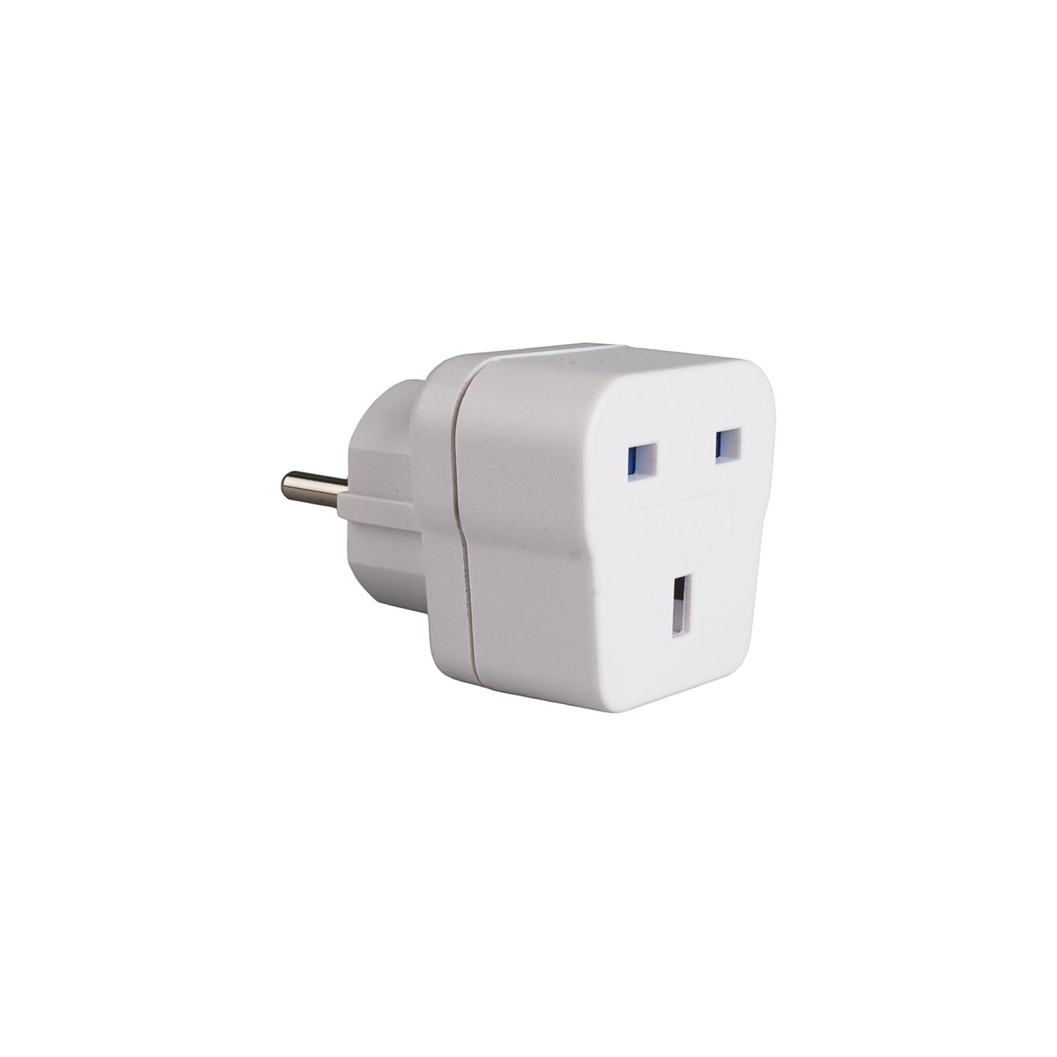 Adaptador ingles con t/tl (para viajar a españa) 13a 4,8mm blanco av1 solera