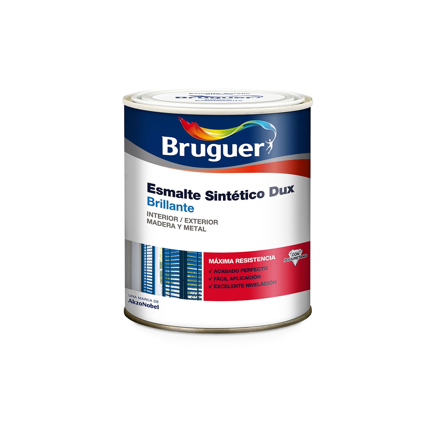 Esmalte sintetico dux negro brillante 0,25l bruguer