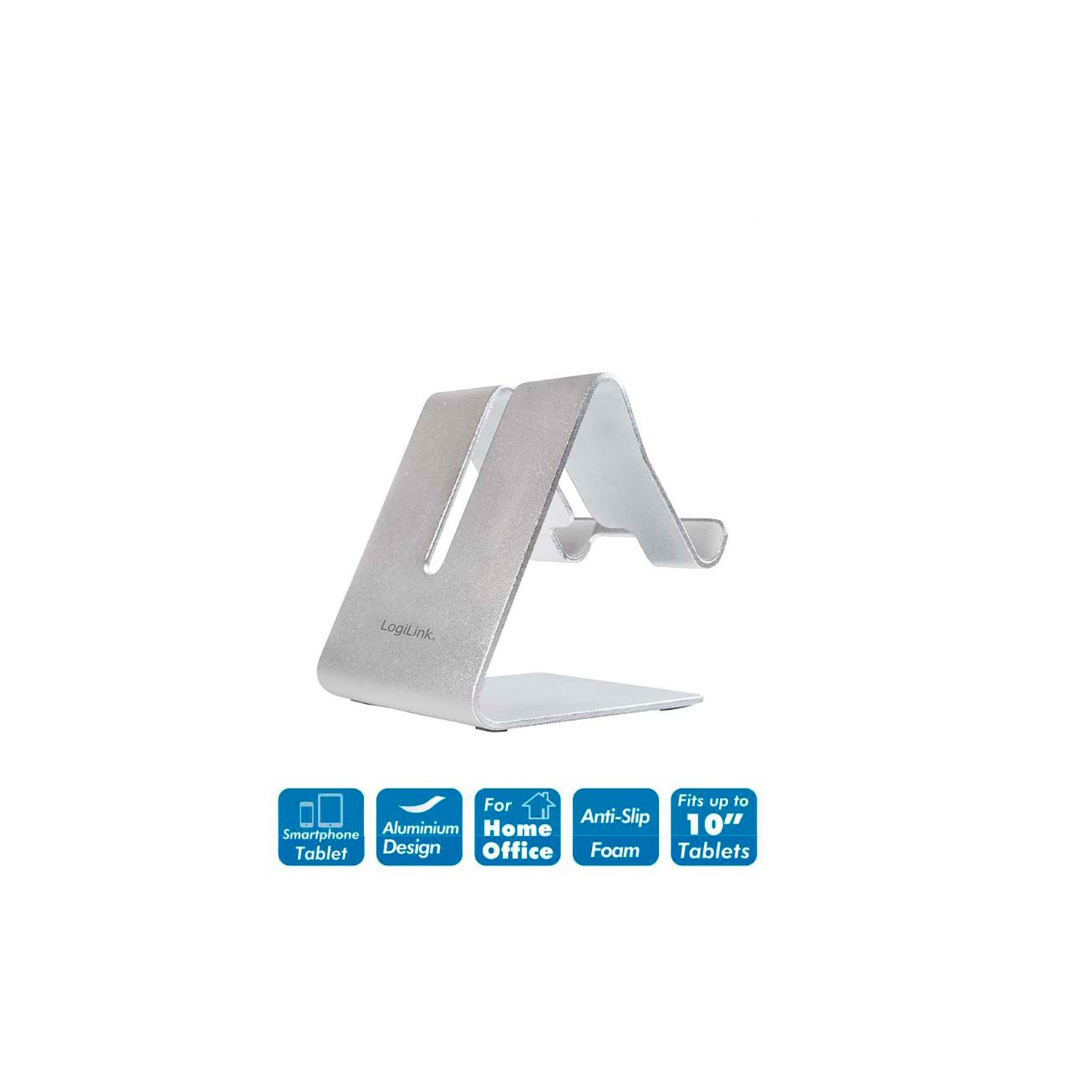 Soporte para smartphone y tablet, aluminio logilink