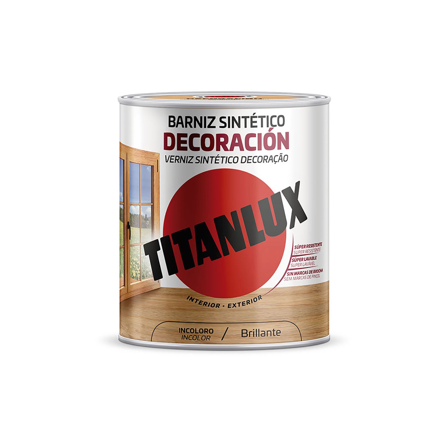 Barniz sintético decoración incoloro brillante 0,750l titanlux m10100034