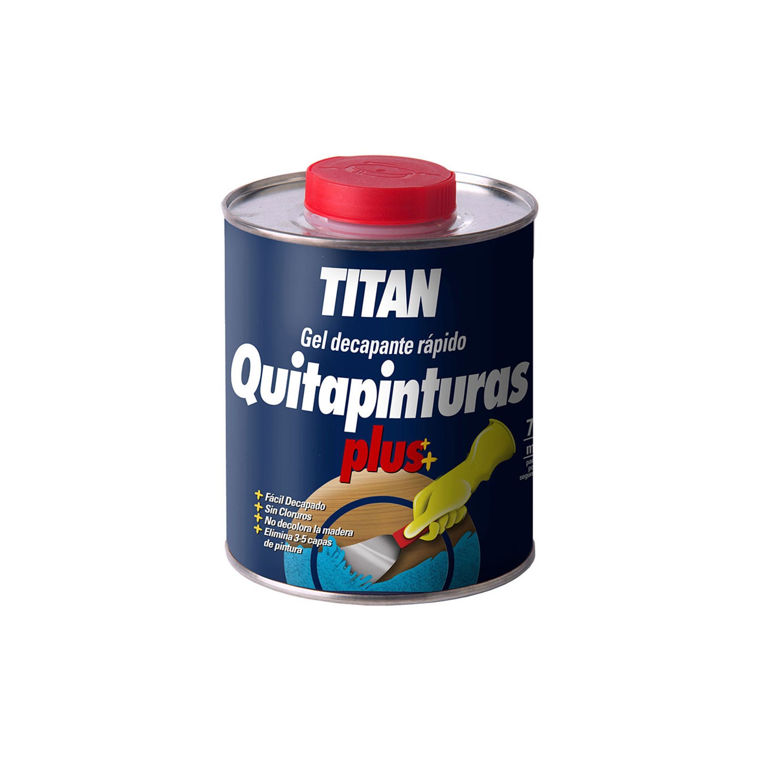 Gel decapante quitapinturas plus 0,750l titan 05d000134