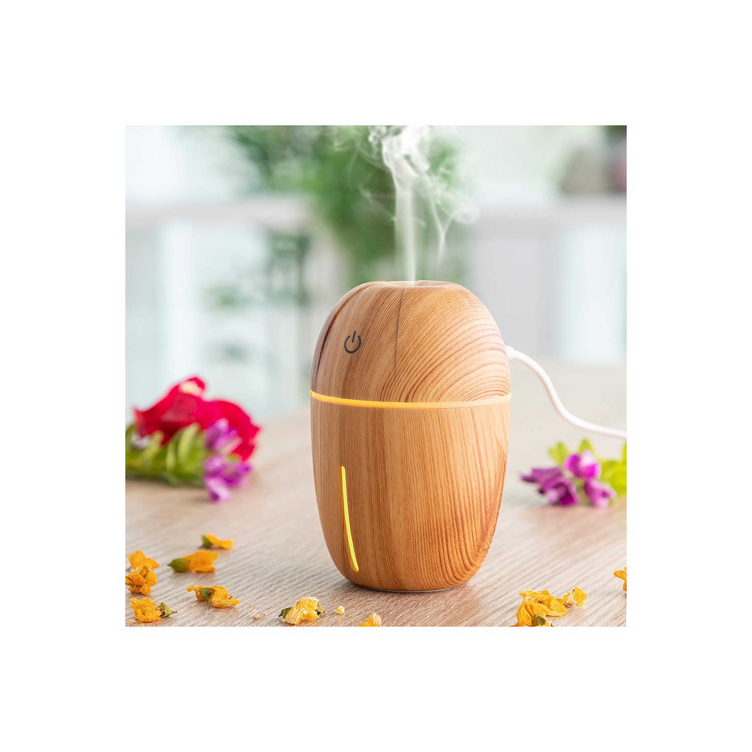 Mini humidificador difusor de aromas honey pine innovagoods