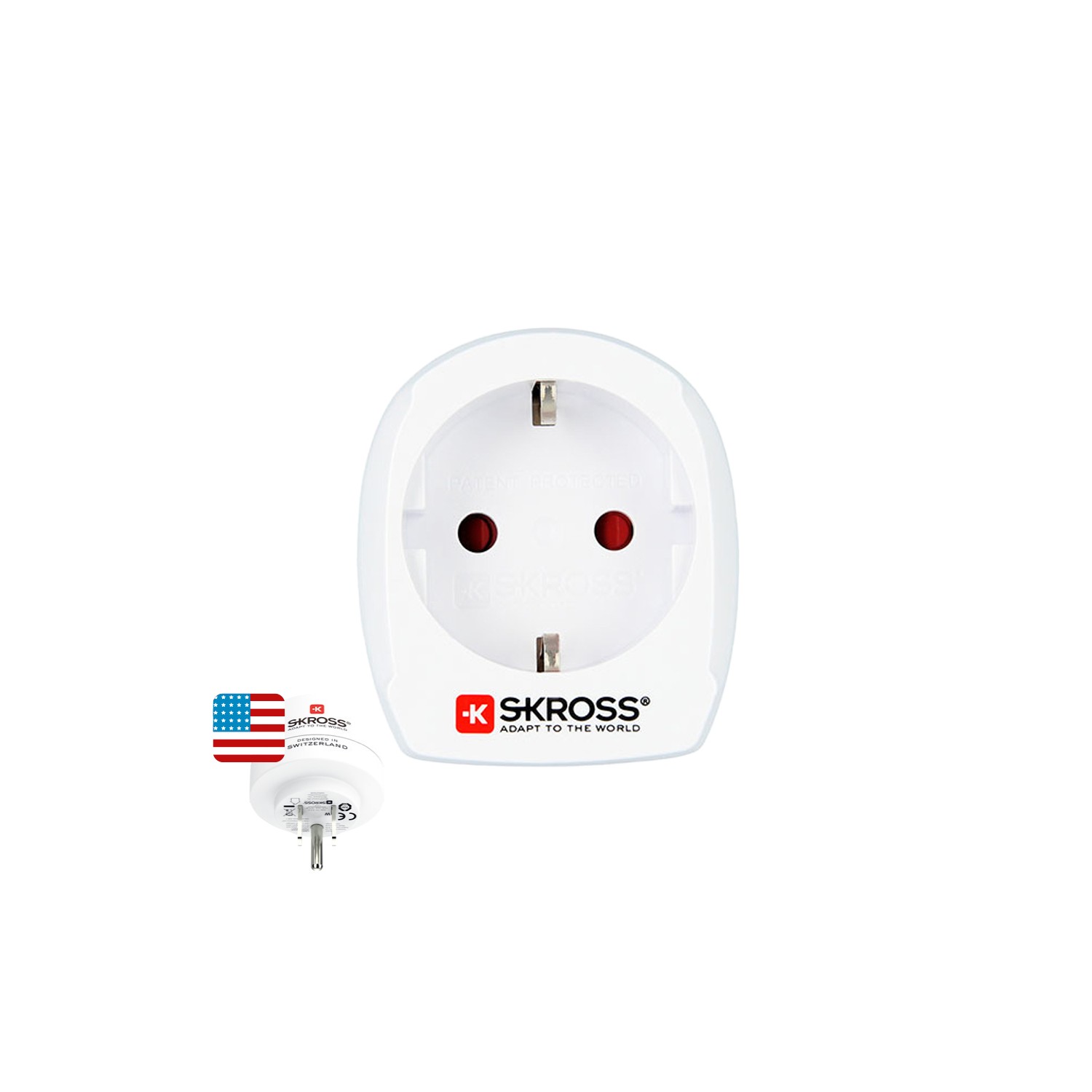 Adaptador europeo a estados unidos skross 1500203-e