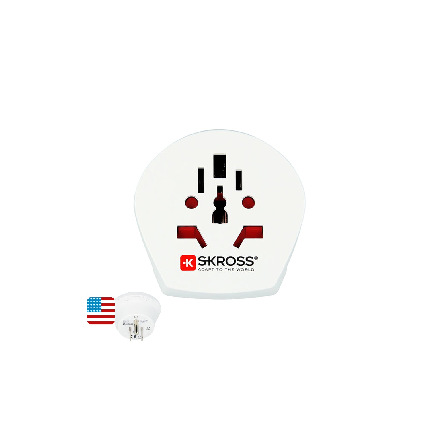 Adaptador mundial a estados unidos skross 1500221-e