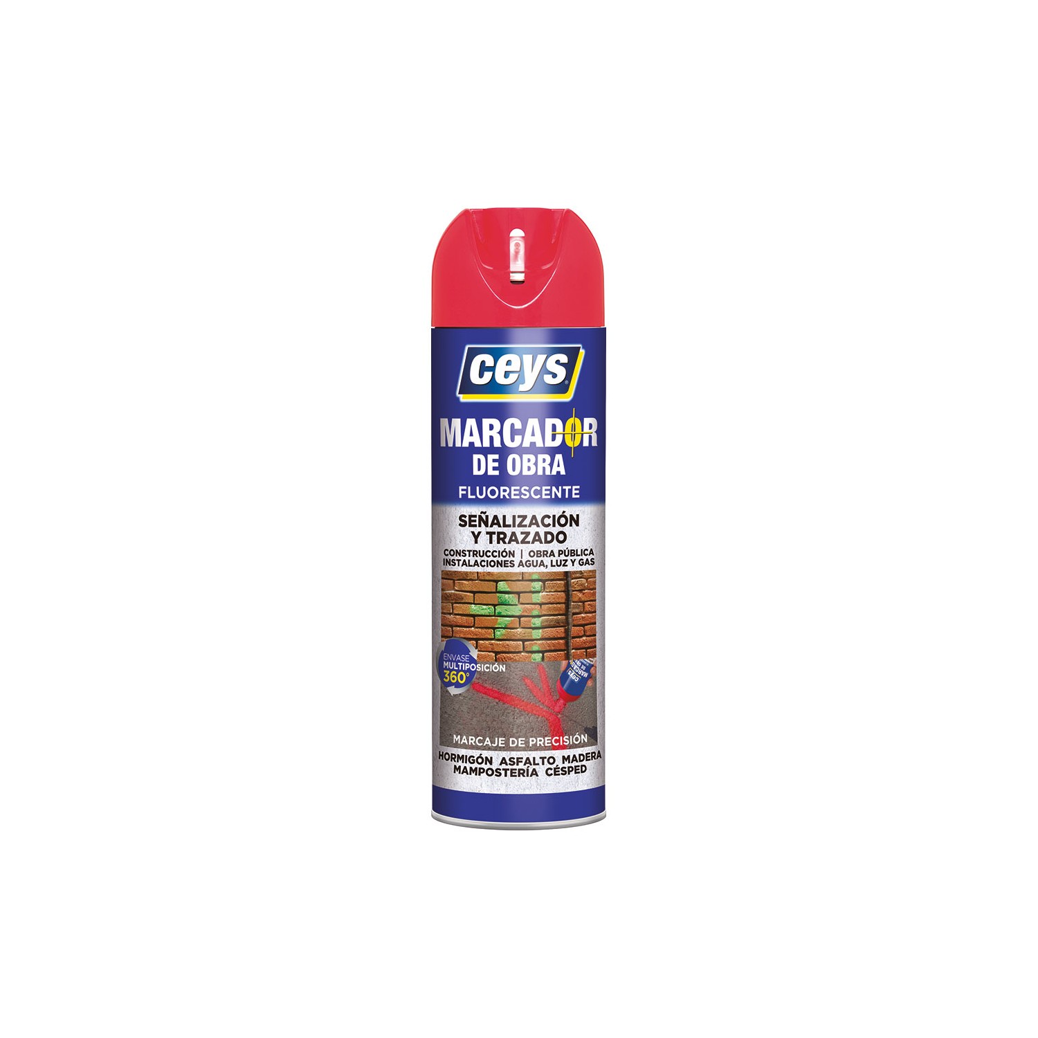 Ceys marcador obra rojo 500ml 908001