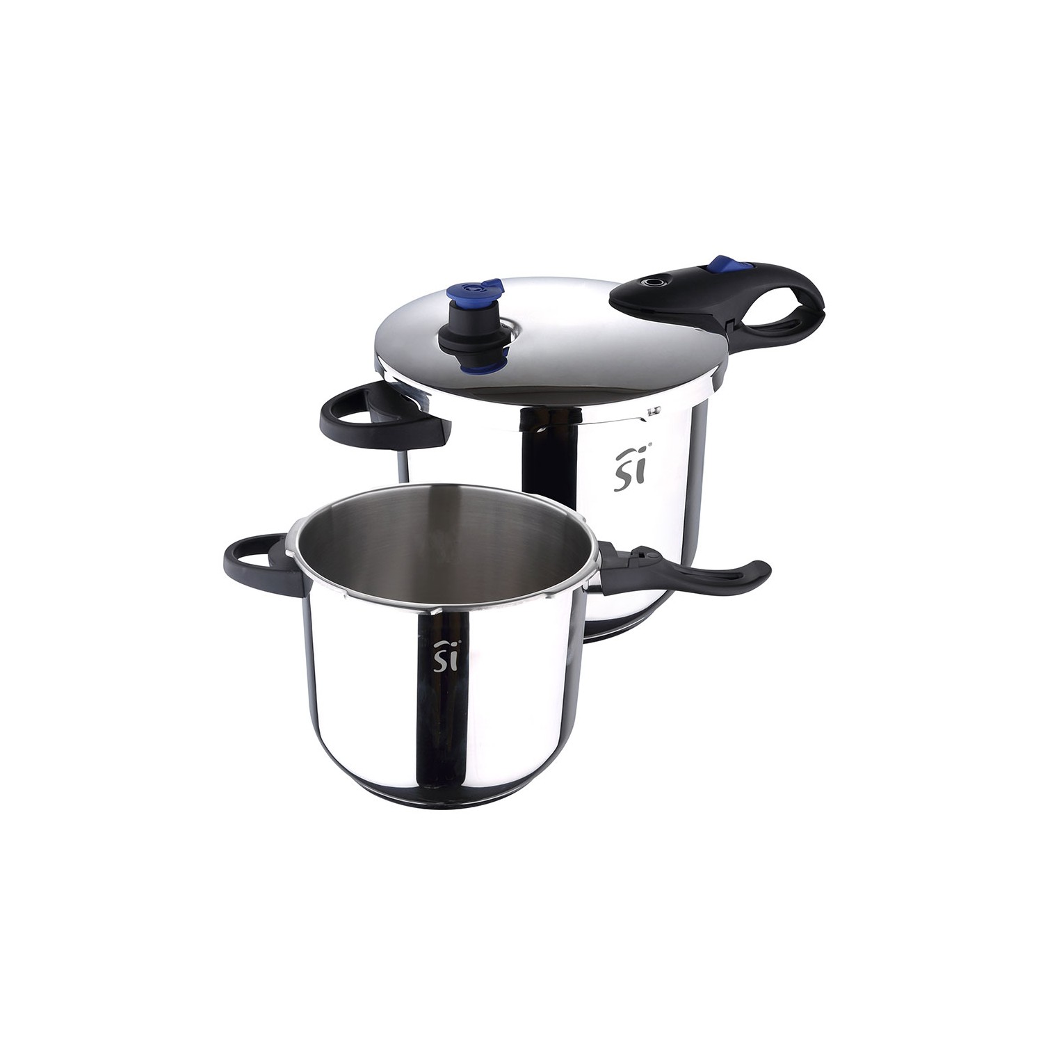 Set 3 piezas. ø22cm 4+5,5l olla a presion acero inoxidable duero sg1530 san ignacio