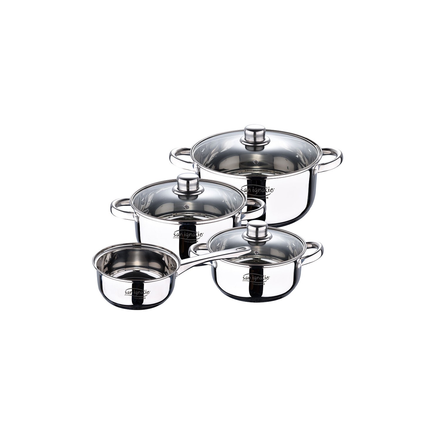 Bateria 7 piezas. acero inox ind cassel sg8172 san ignacio