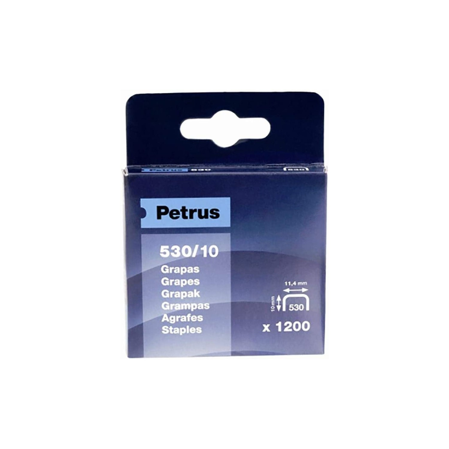 Caja 1200 grapas mod. 530/10mm 77515 petrus