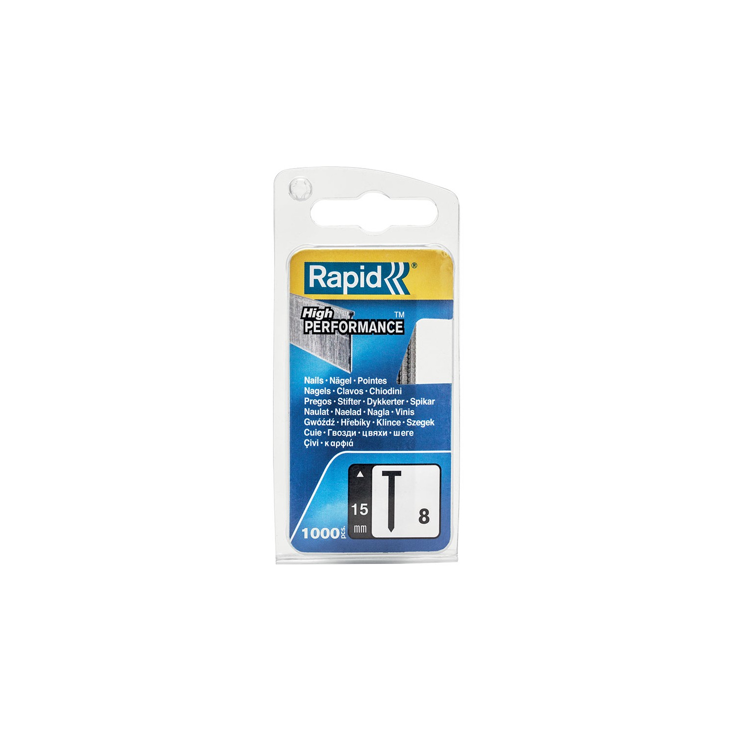 Blister 1000 clavos nº 8 15mm 40109533 rapid