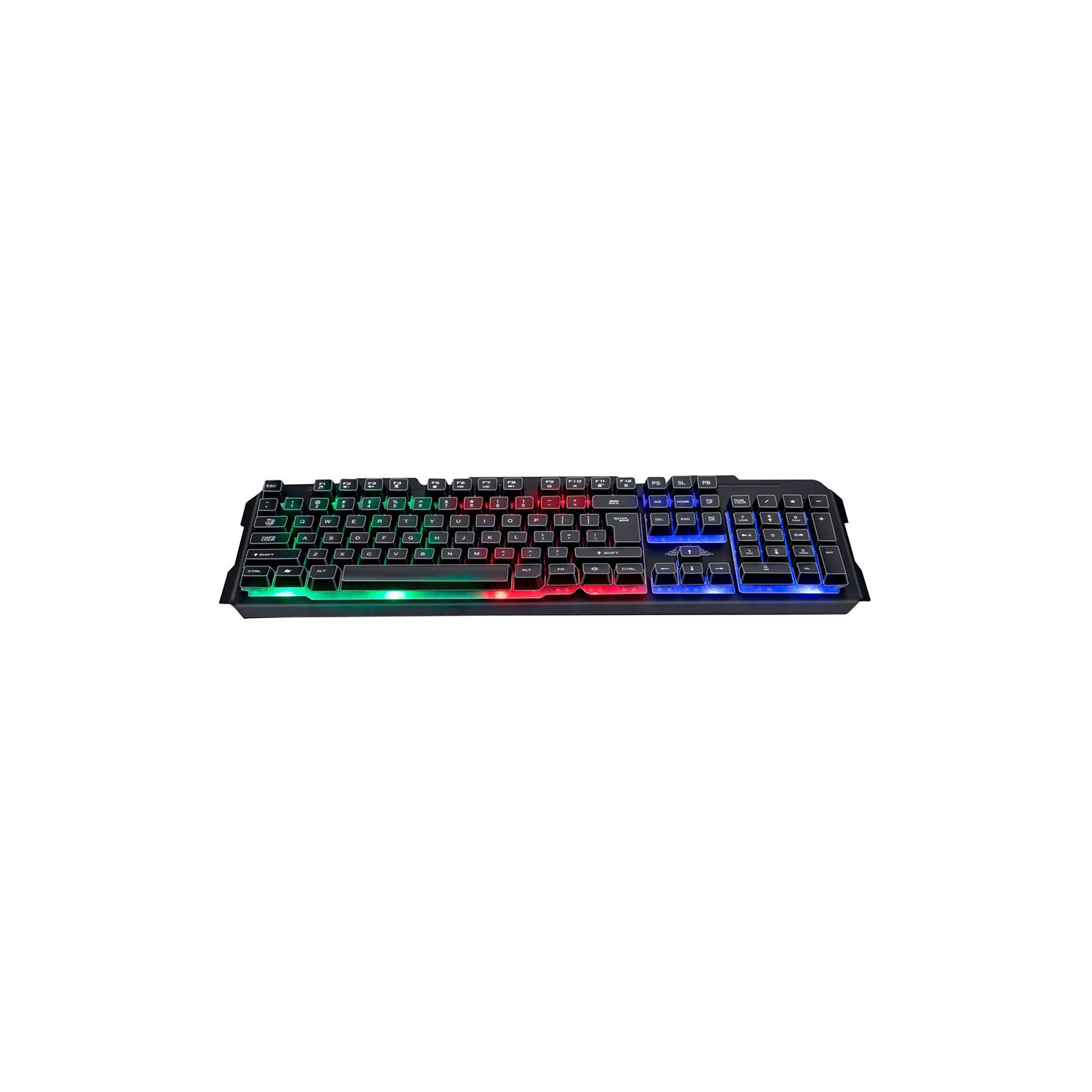 Teclado gaming qwerty luz rgb no fear