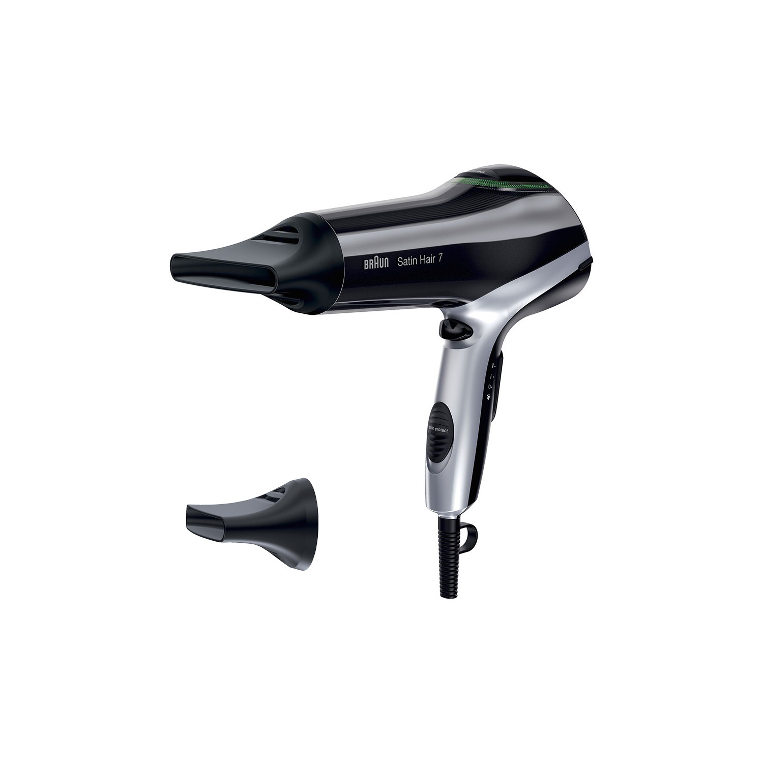 Secador de pelo braun brhd710e negro 2200w iónico