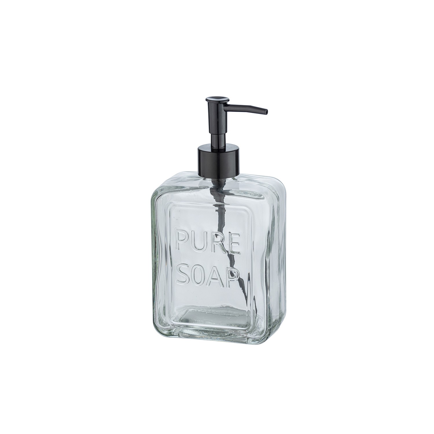 Dosificador de jabón pure soap transparente 24714100 wenko