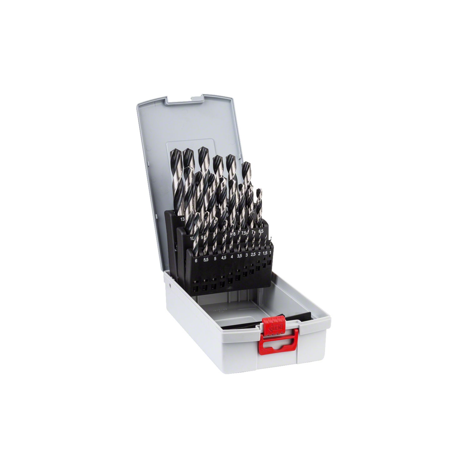 Set de 25 brocas helicoidales hss pointteq probox medida de 1-13mm 2608577352 bosch