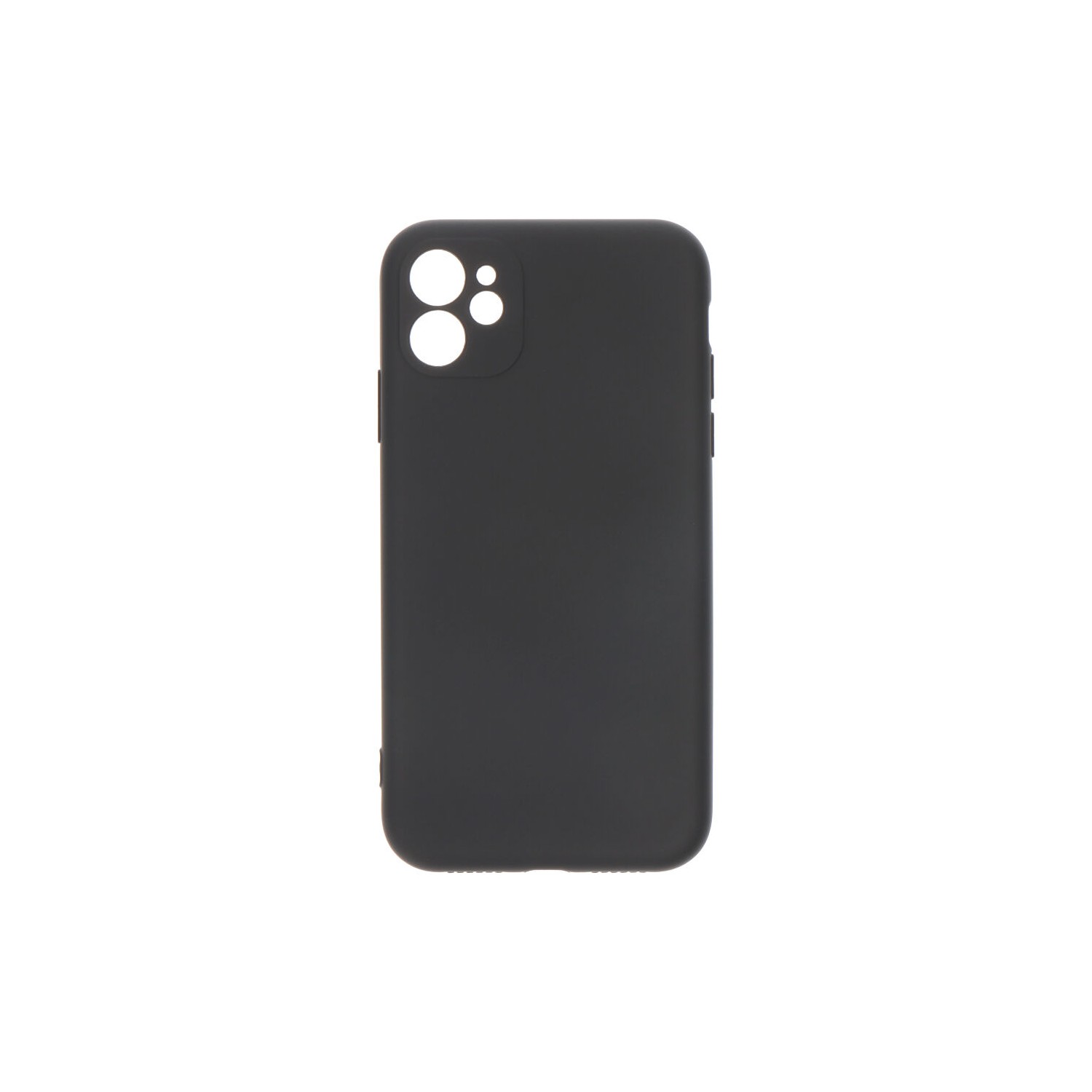 Carcasa negra de plástico soft touch para iphone 11