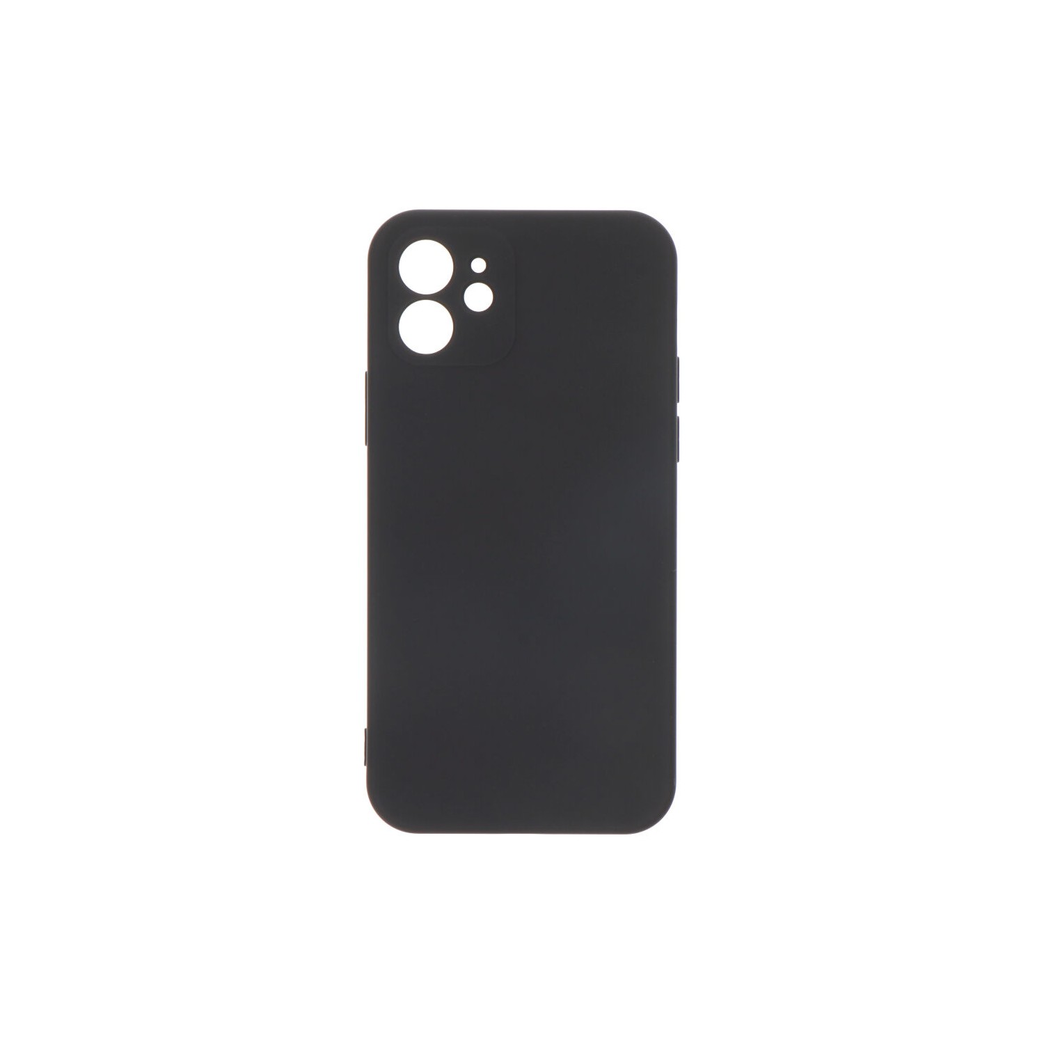 Carcasa negra de plástico soft touch para iphone 12