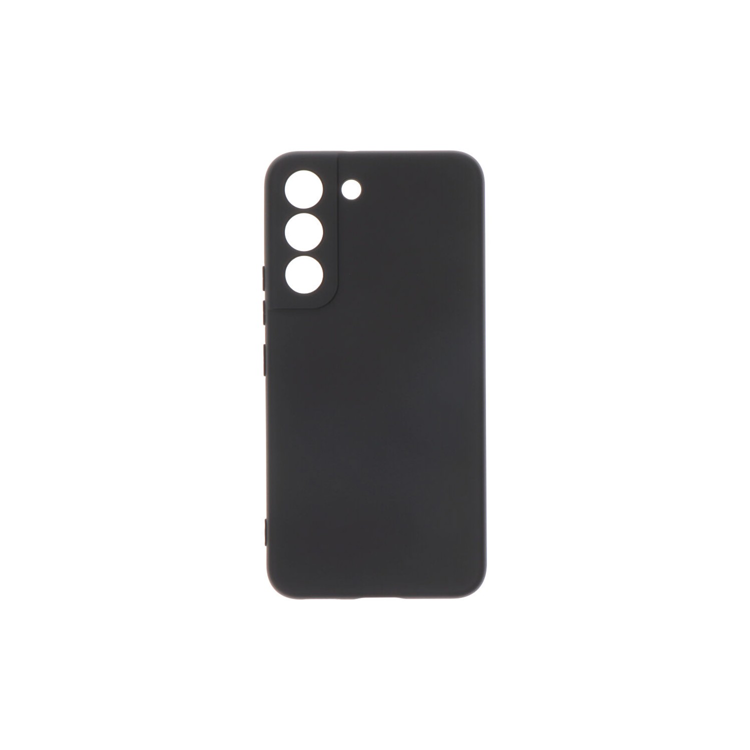 Carcasa negra de plástico soft touch para samsung s22