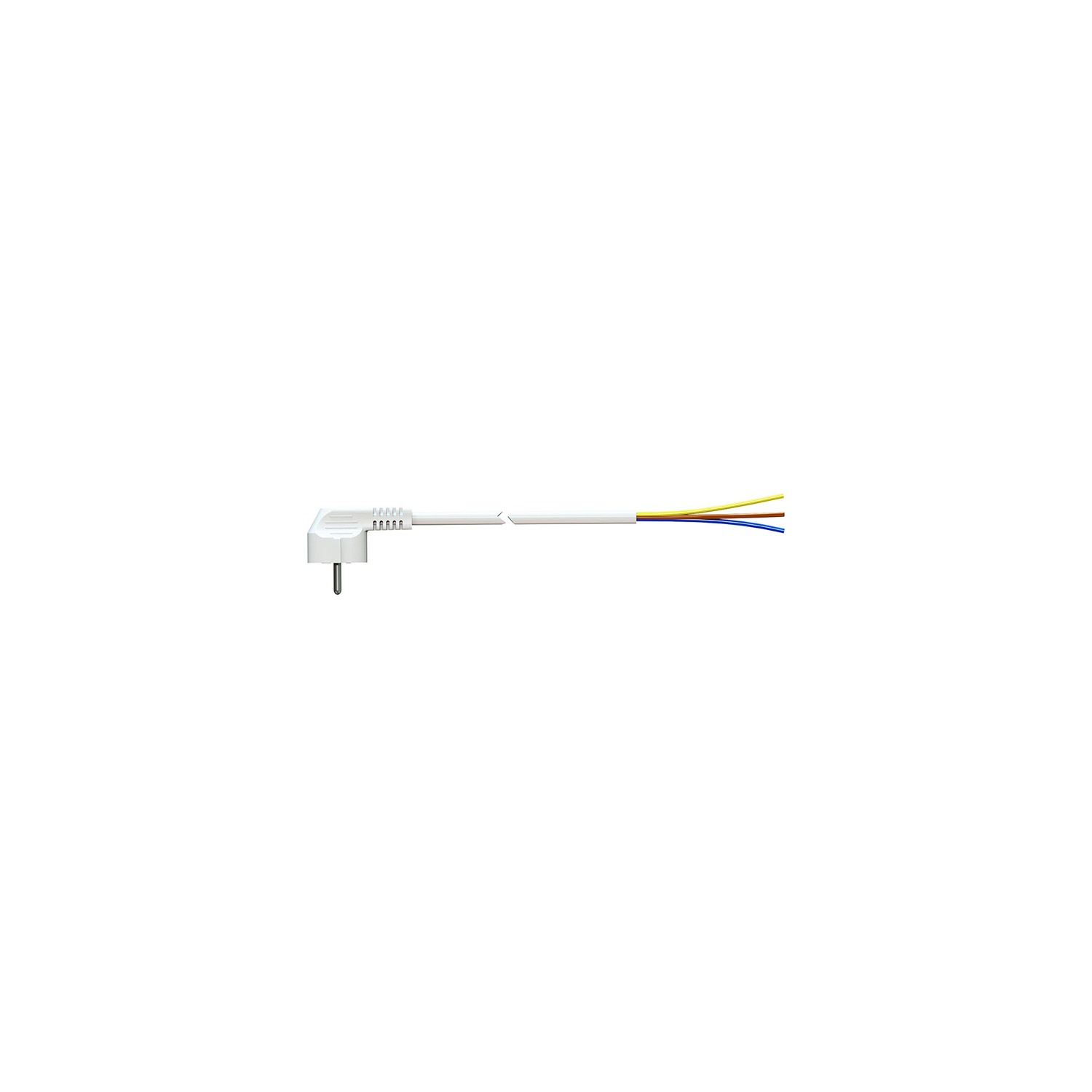 Cable con clavija tipo f 1,5m 3x1.5mm 4,8mm 16a 250v t/tl blanco. solera 7000/1,5