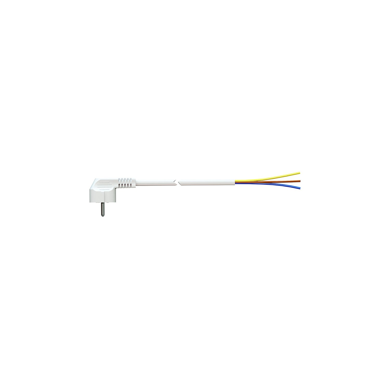 Cable con clavija tipo f 3m 3x1.5mm 4,8mm 16a 250v t/tl blanco. solera 7000/3.