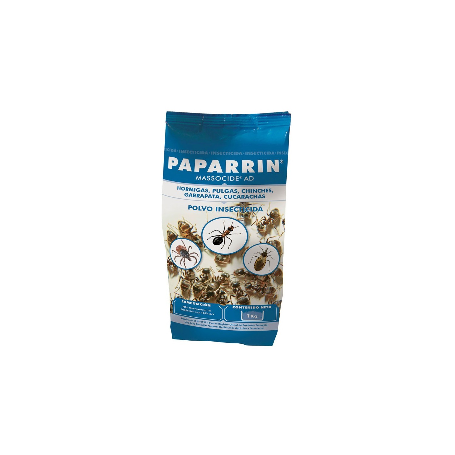 PAPARRIN POLVO INSECTICIDA 1KG